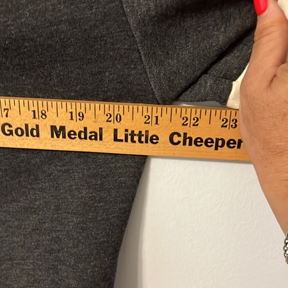 MSCH COPENHAGEN SMALL Sweatshirt Baggy Oversized Dk Gray White Colorblock - Picture 7 of 8